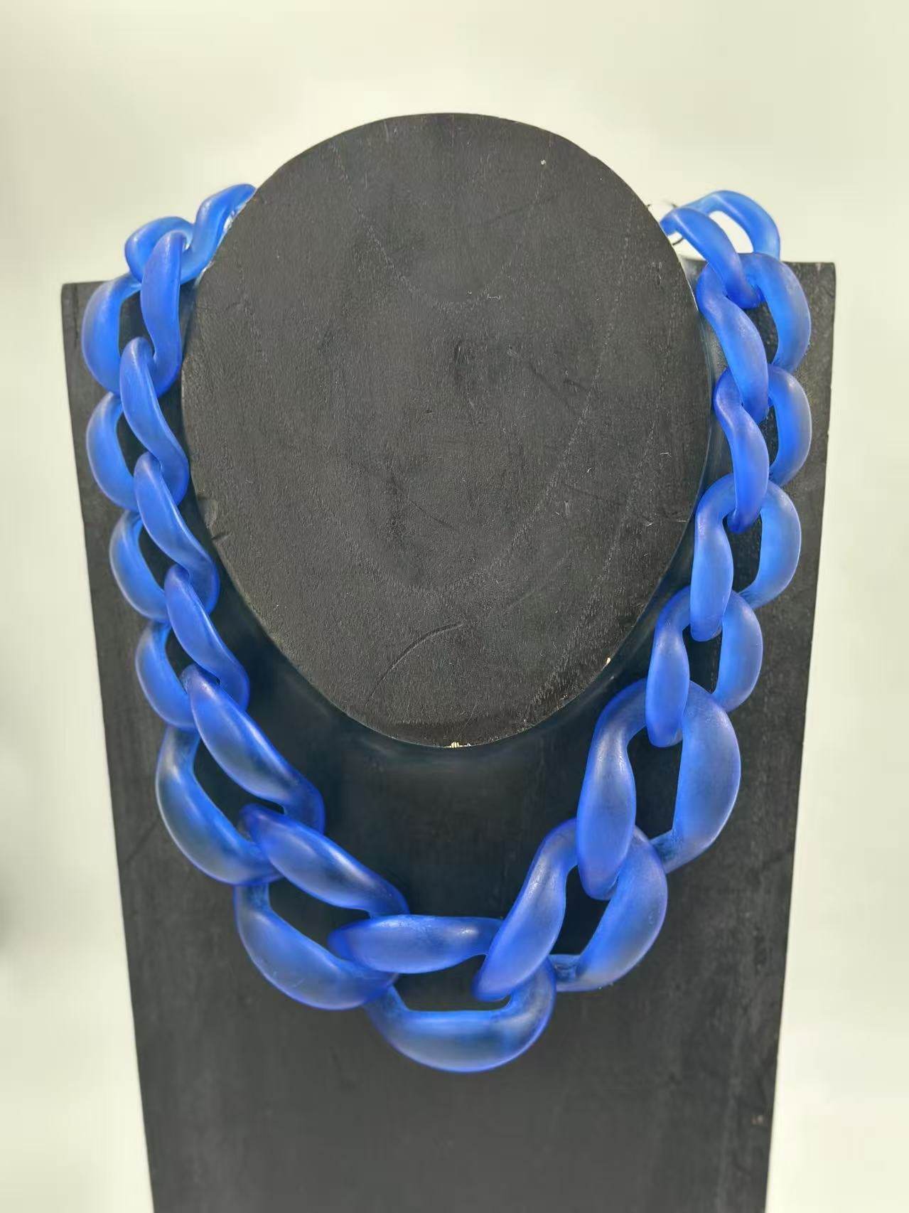 Bold Matte Chunky Chain Necklaces – Multicolor Collection - MODA ACCESSORIES