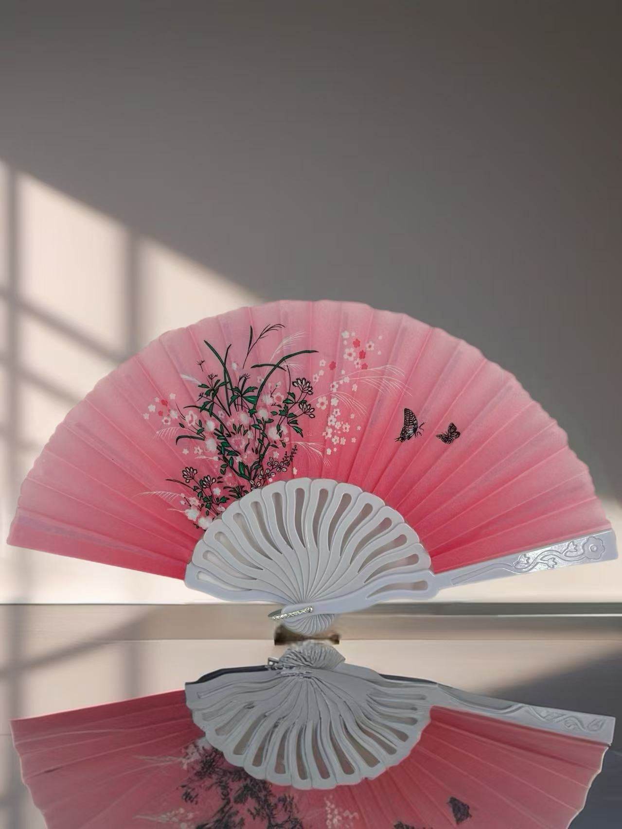 Elegant Floral Hand Fans β Assorted Colors and Designs - MODA ACCESSORIES