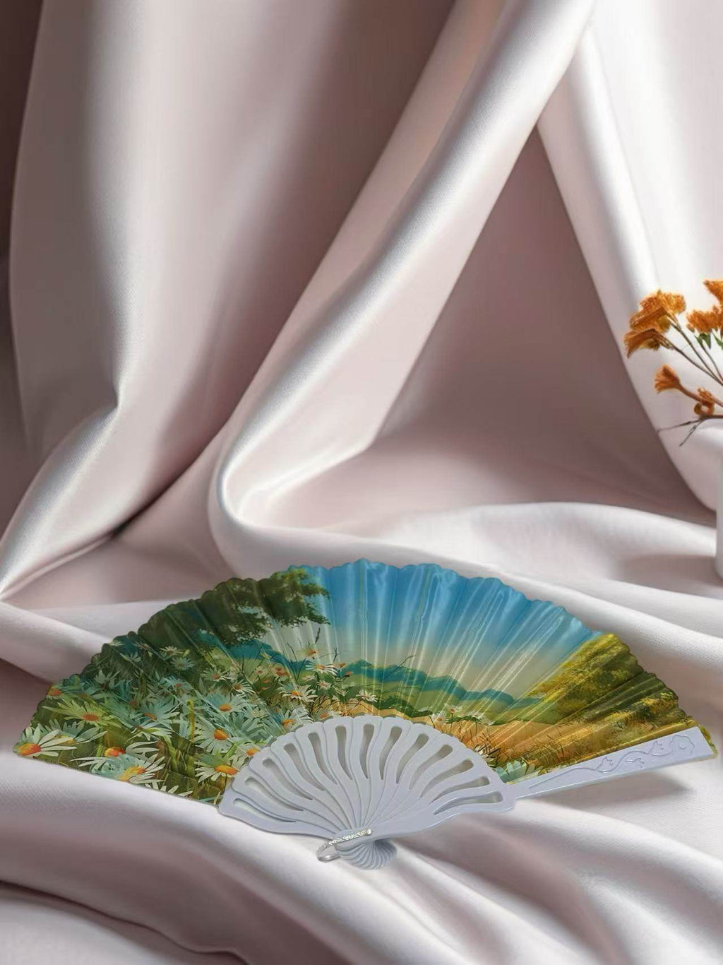 Scenic Nature and Floral Hand Fans - MODA ACCESSORIES