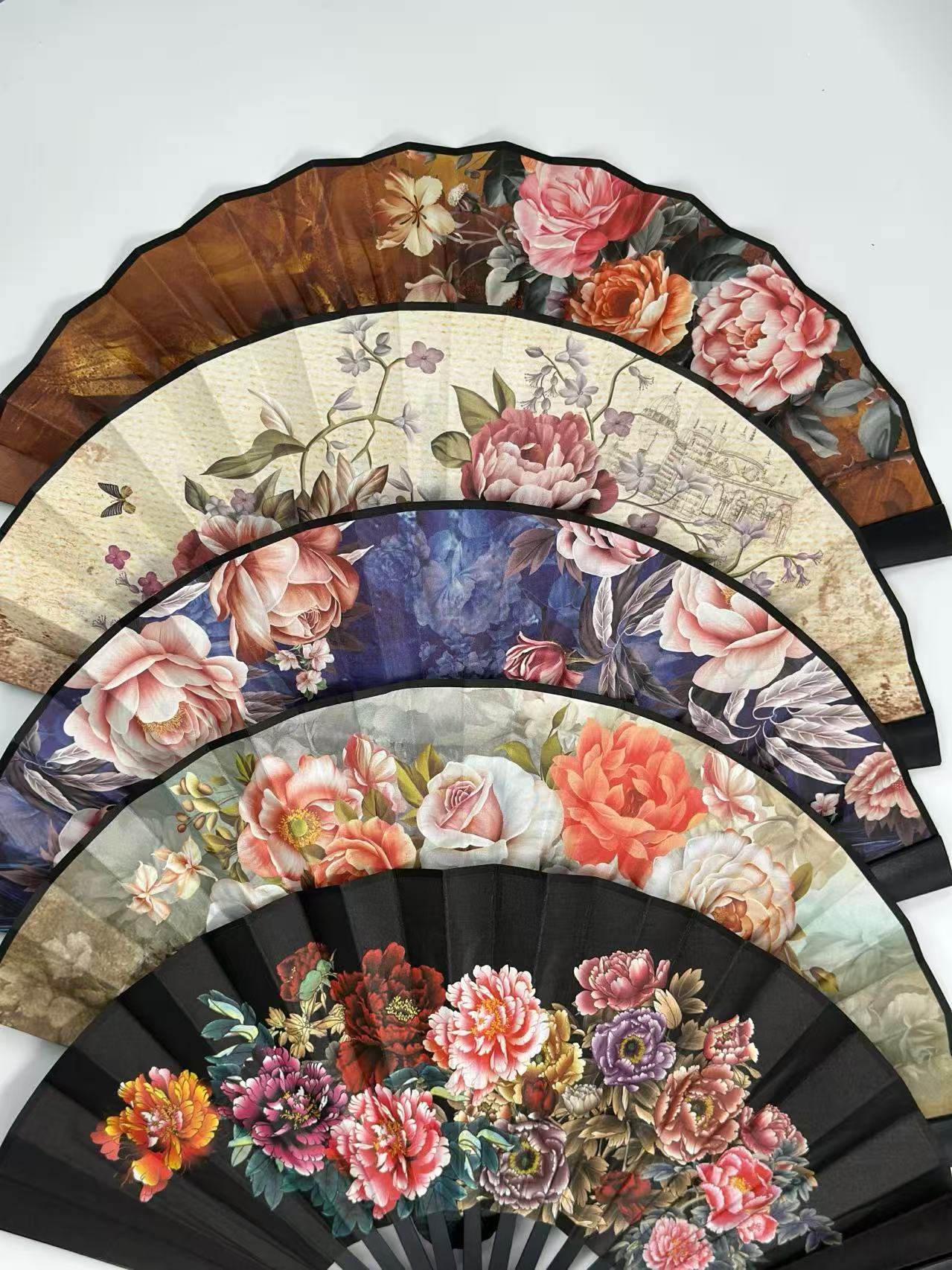 Elegant Floral Hand Fans β Vintage-Style Foldable Fans - MODA ACCESSORIES