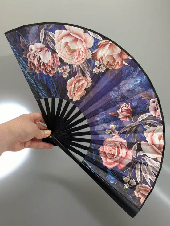 Elegant Floral Hand Fans – Vintage-Style Foldable Fans - MODA ACCESSORIES