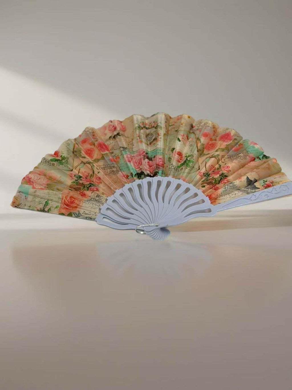 Vintage Parisian-Themed Folding Fans Collection - MODA ACCESSORIES