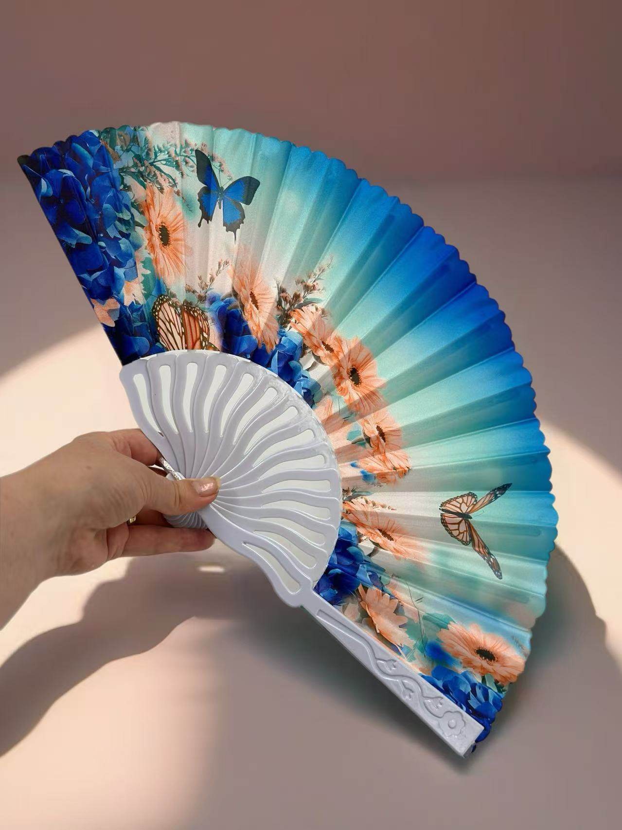 Whimsical Meadow and Sky Folding Fan Collection - MODA ACCESSORIES