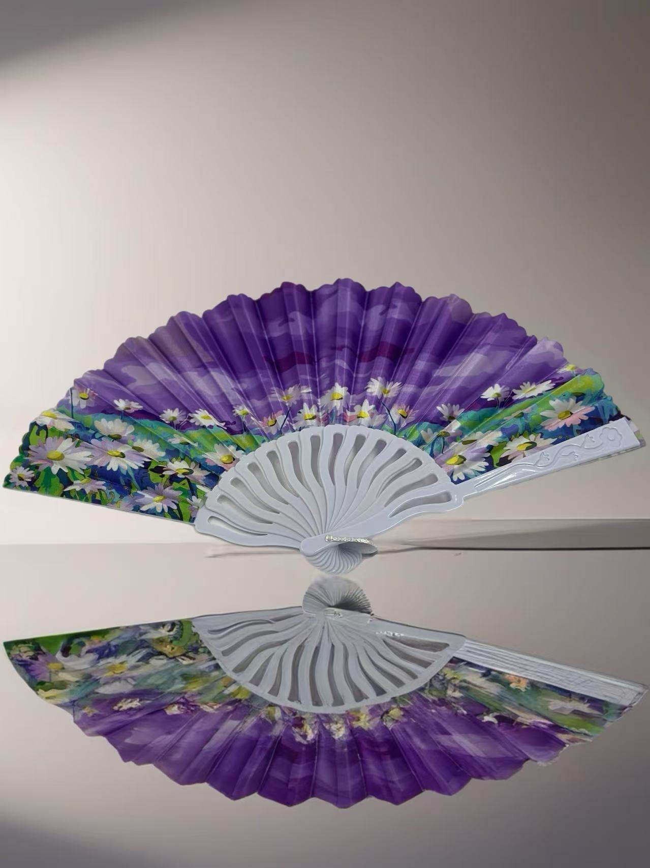Whimsical Meadow and Sky Folding Fan Collection - MODA ACCESSORIES