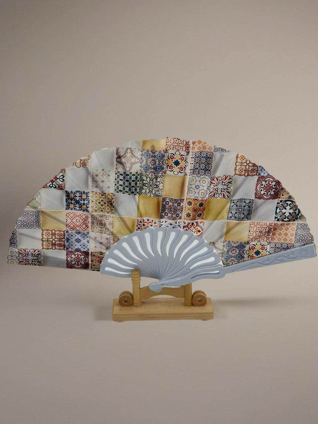 Mediterranean Mosaic Folding Fan Collection - MODA ACCESSORIES