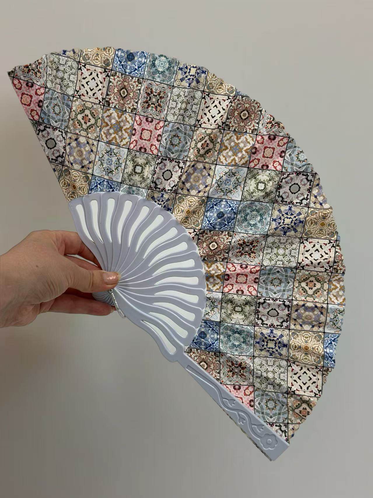 Mediterranean Mosaic Folding Fan Collection - MODA ACCESSORIES