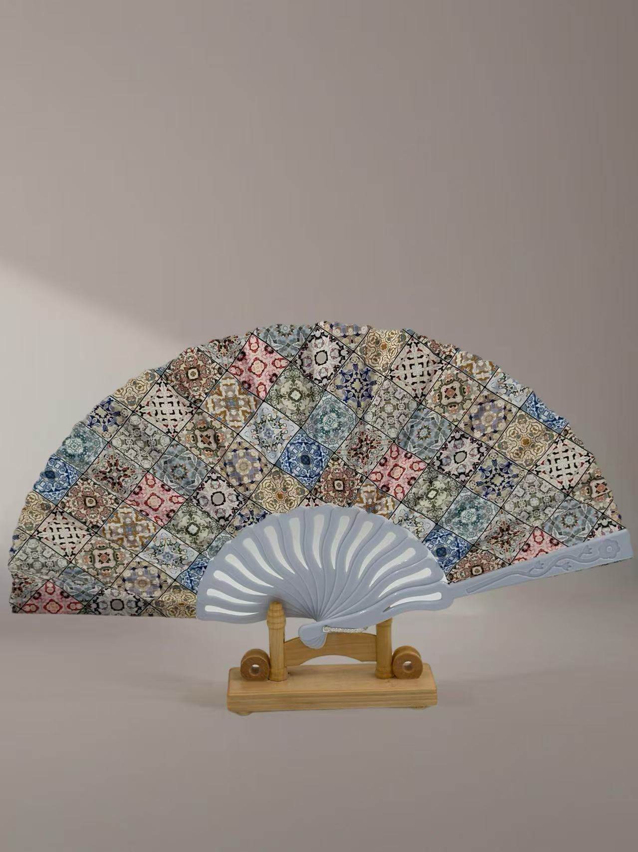 Mediterranean Mosaic Folding Fan Collection - MODA ACCESSORIES