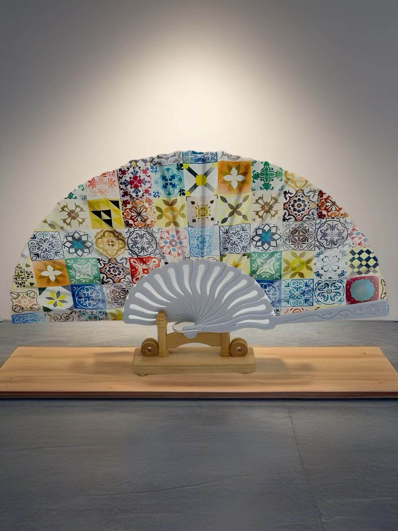 Mediterranean Mosaic Folding Fan Collection - MODA ACCESSORIES