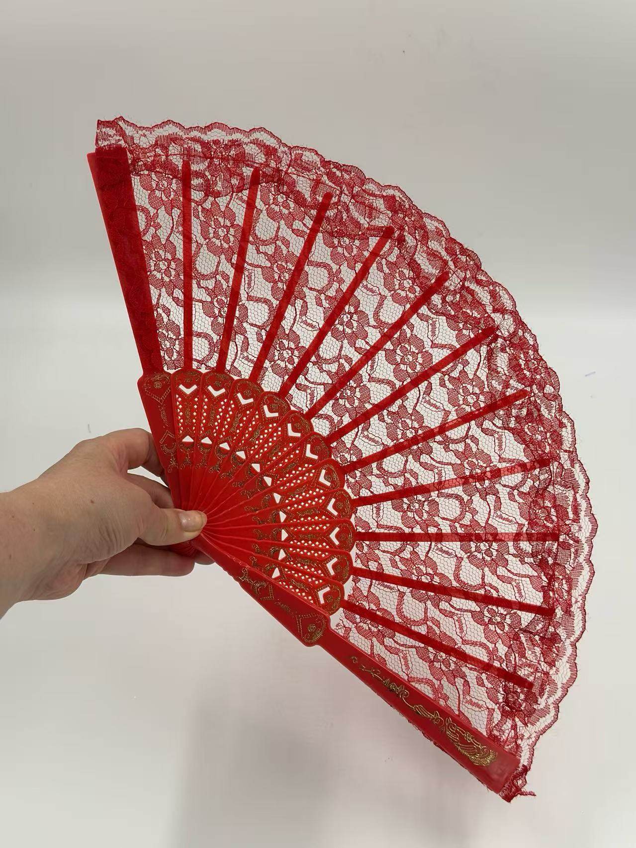 Elegant Lace Folding Fan Collection - MODA ACCESSORIES