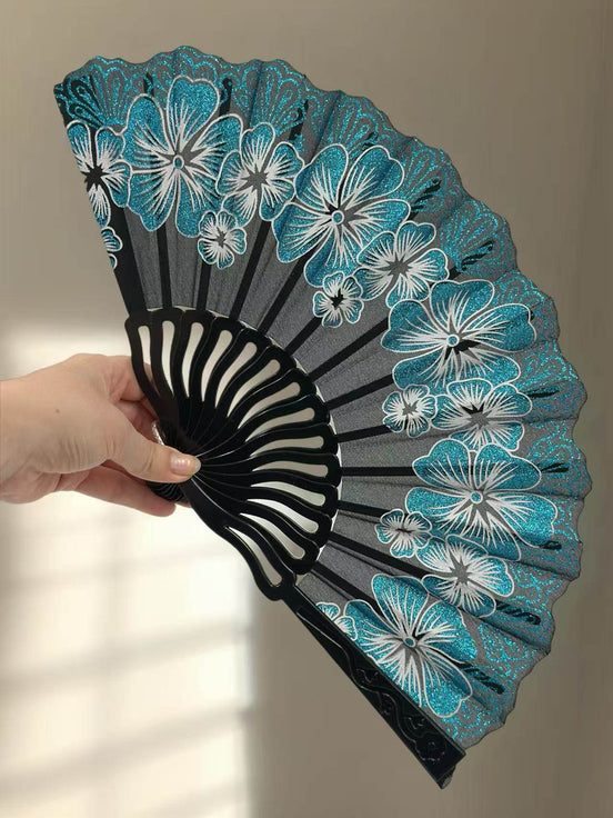 Elegant Hand Fans with Floral Designs - MODA ACCESSORIES