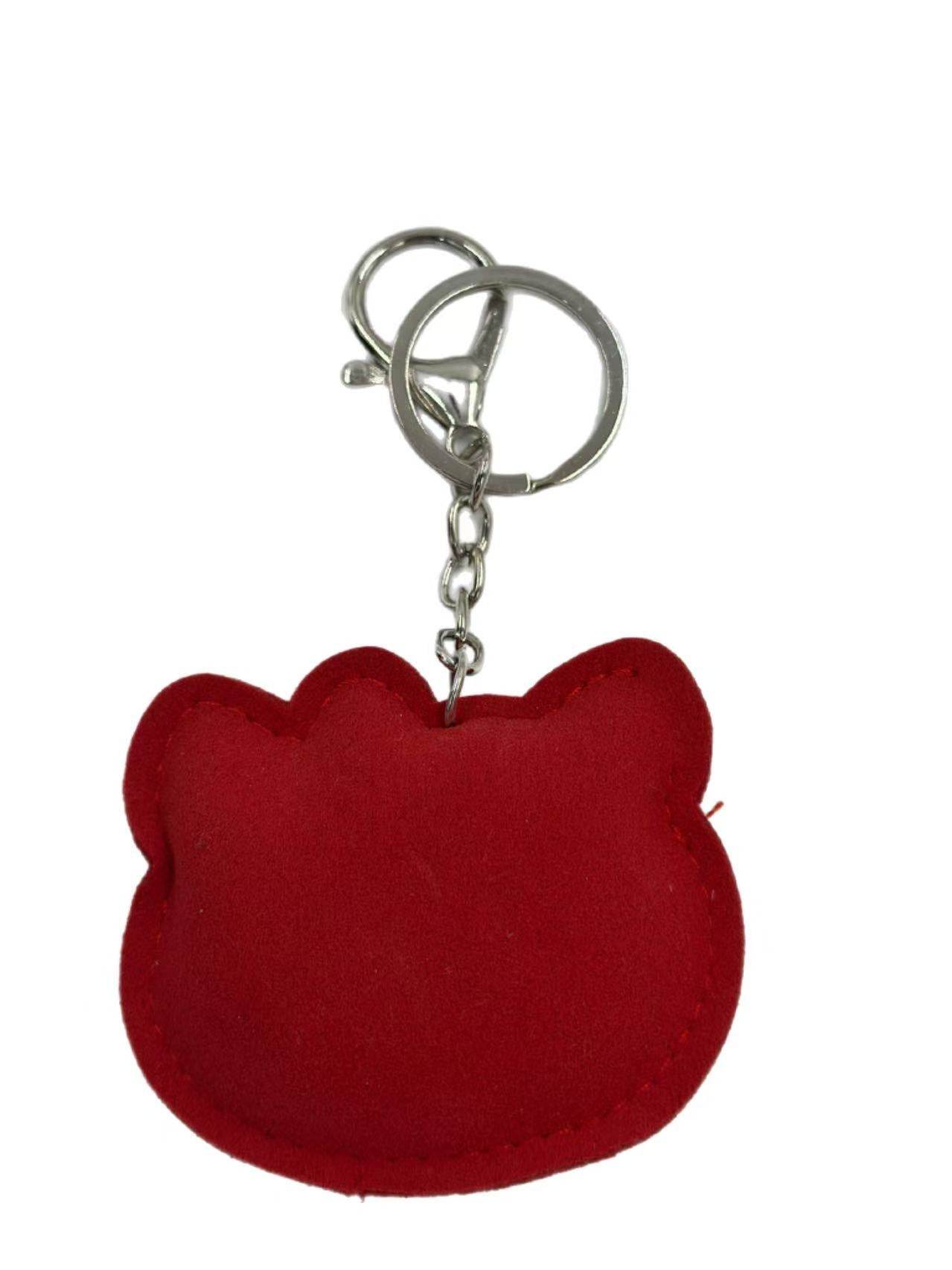 Crystal Kitty Keychain – Sparkling Rhinestone Cat Face Bag Charm & Key Ring - MODA ACCESSORIES