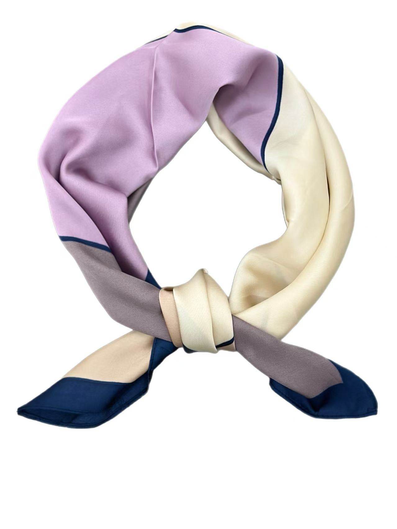 Modern Geometric Color Block Scarf - MODA ACCESSORIES