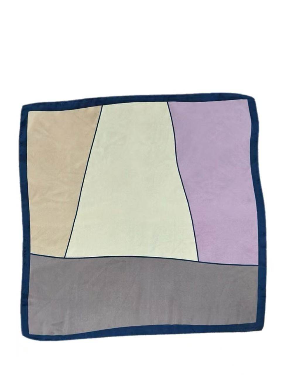 Modern Geometric Color Block Scarf - MODA ACCESSORIES