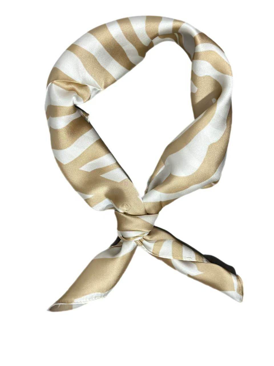 Yellow Zebra Print Square Scarf – Stylish Headscarf for Women - MODA ACCESSORIES