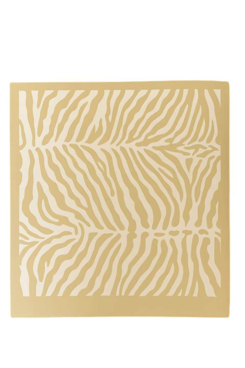 Yellow Zebra Print Square Scarf – Stylish Headscarf for Women - MODA ACCESSORIES