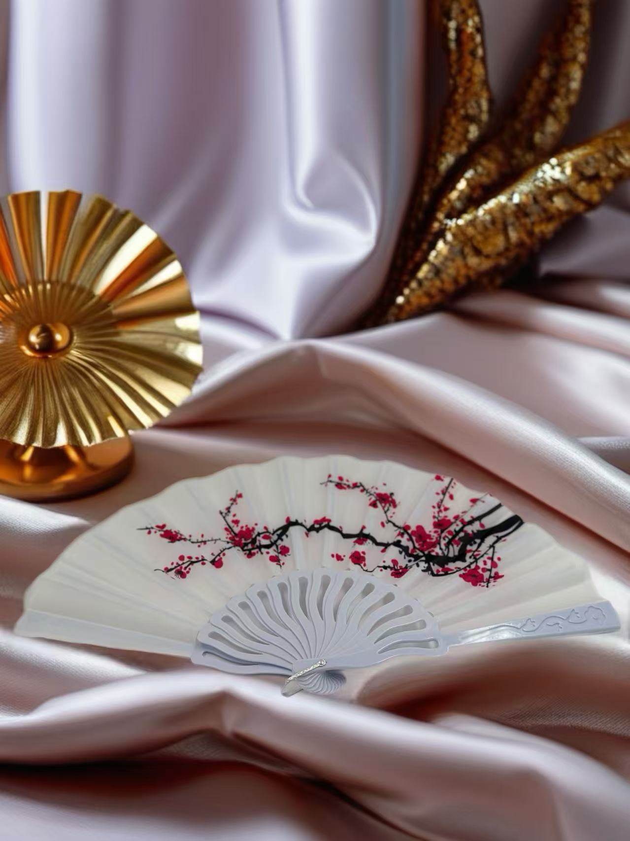 Elegant Floral Hand Fans β Set of 6 Traditional Asian Designs - MODA ACCESSORIES
