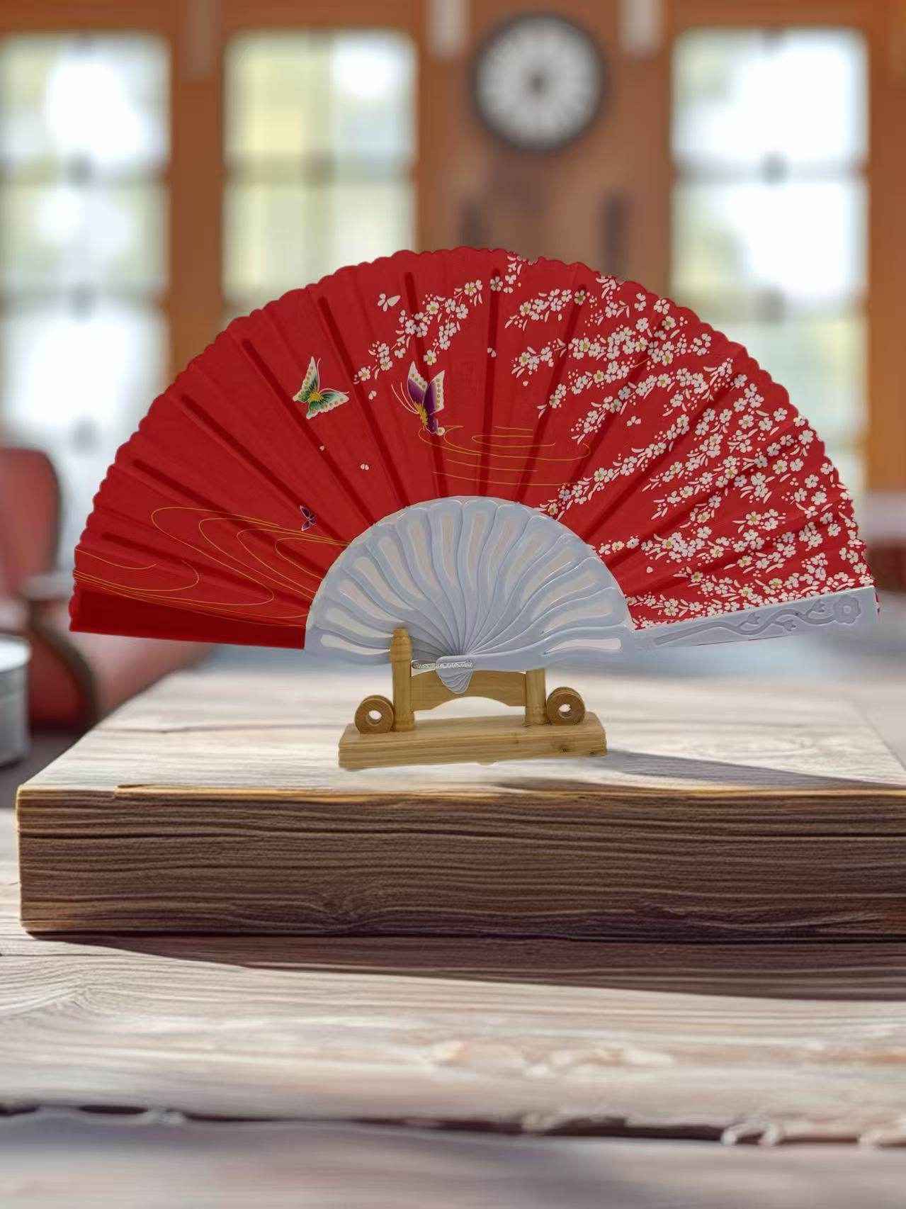 Elegant Floral Hand Fans β Set of 6 Traditional Asian Designs - MODA ACCESSORIES