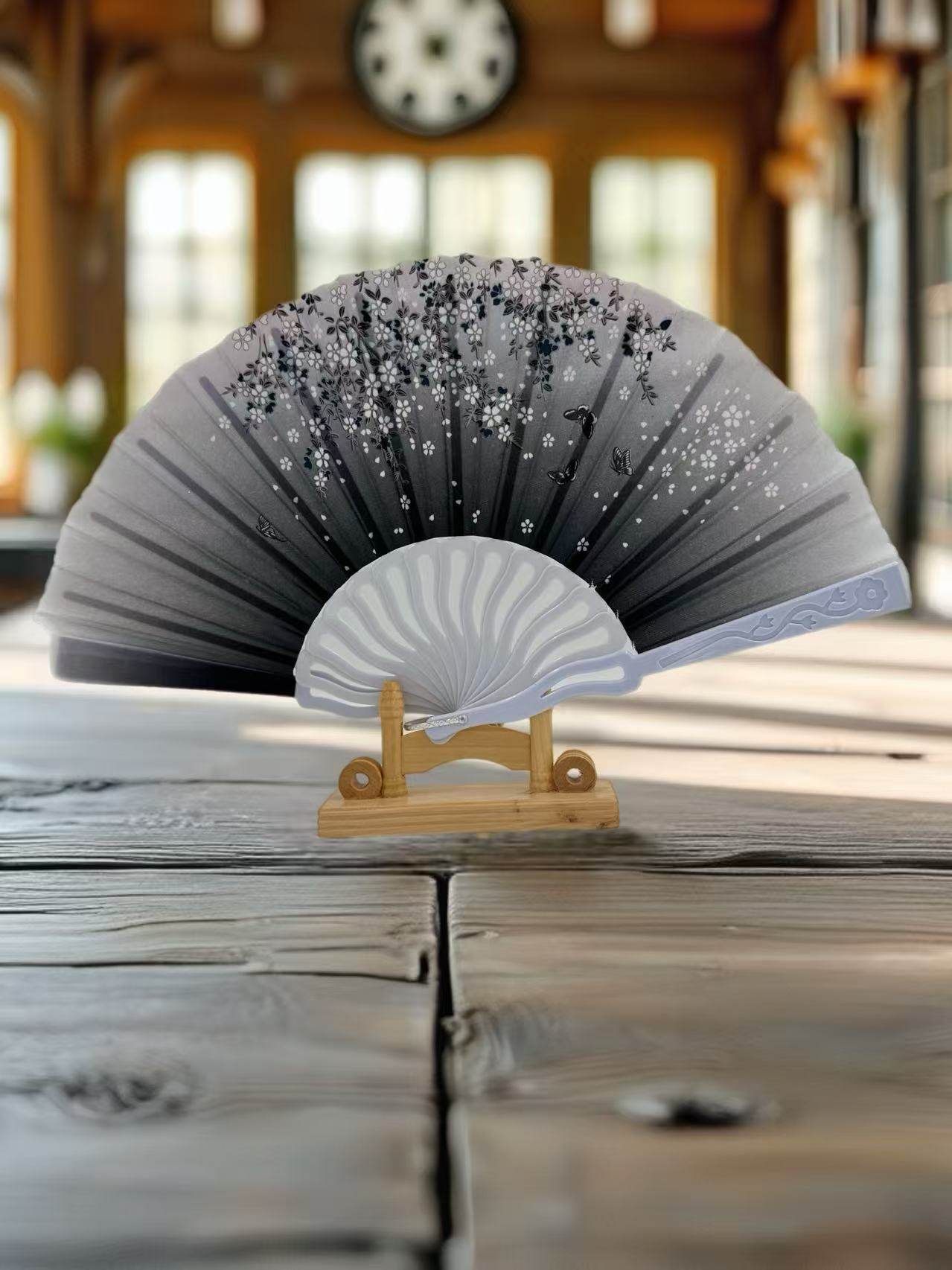 Elegant Floral Hand Fans β Set of 6 Traditional Asian Designs - MODA ACCESSORIES