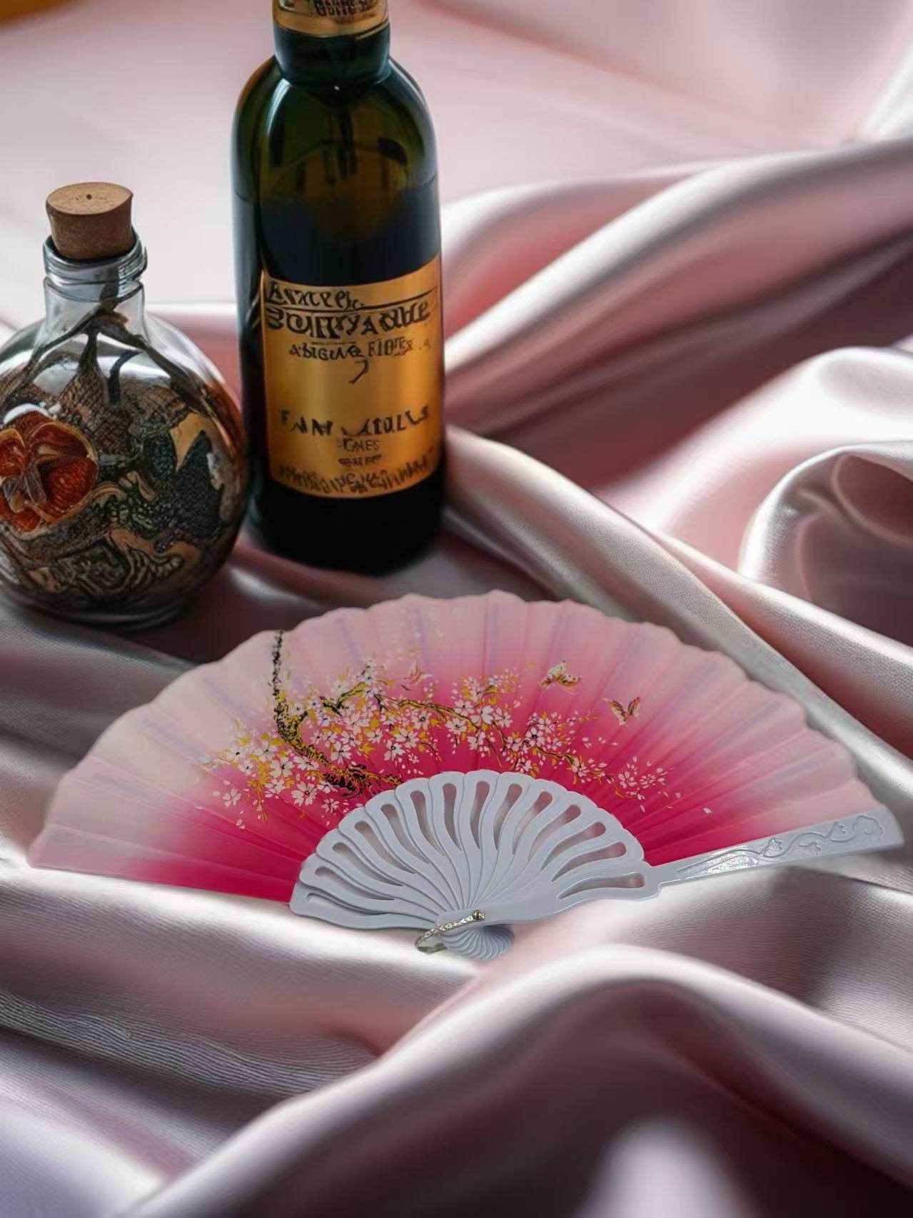 Elegant Floral Hand Fans β Set of 6 Traditional Asian Designs - MODA ACCESSORIES
