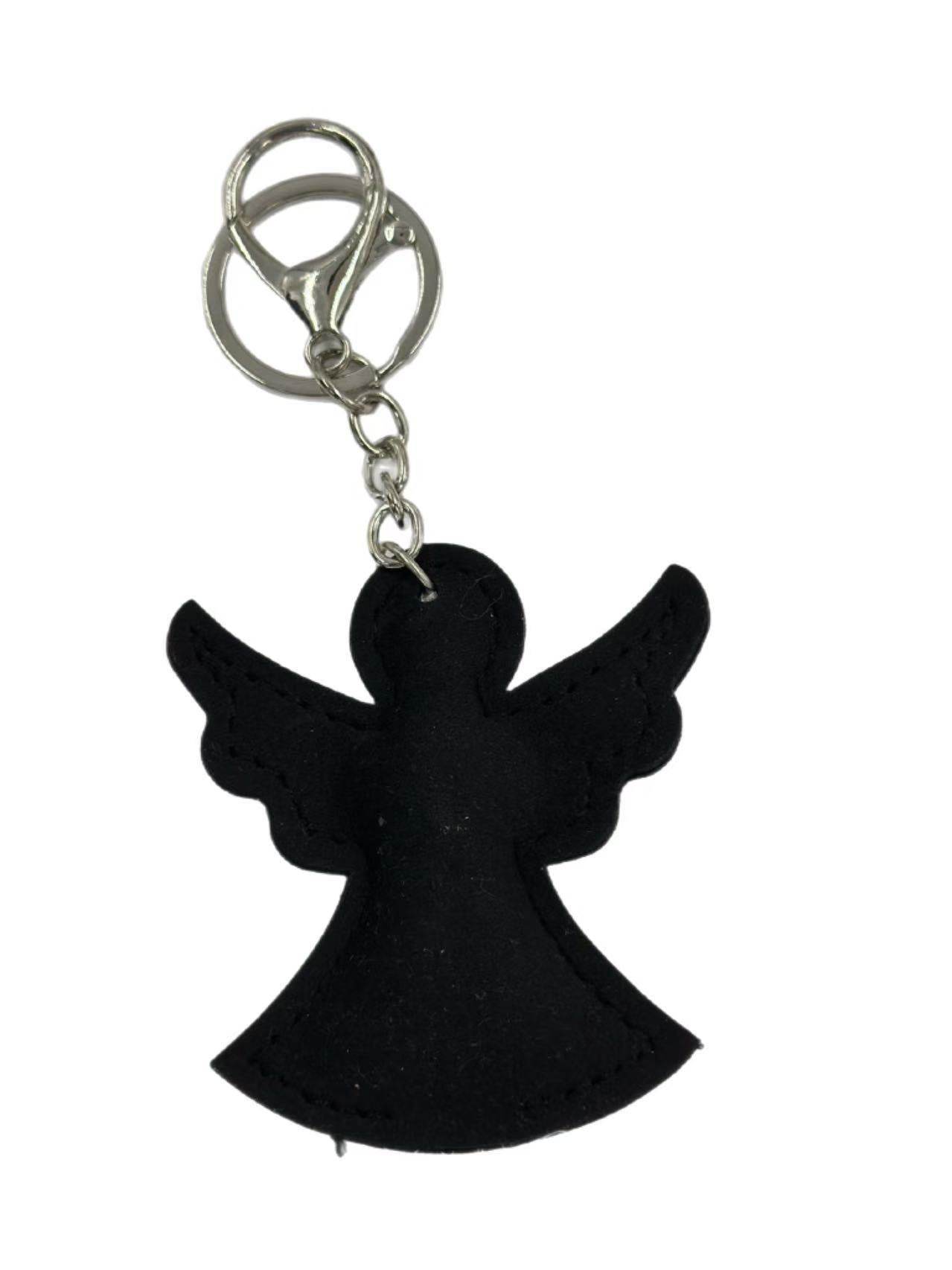 Crystal Angel Keychain – Sparkling Rhinestone Guardian Angel Bag Charm & Key Ring - MODA ACCESSORIES