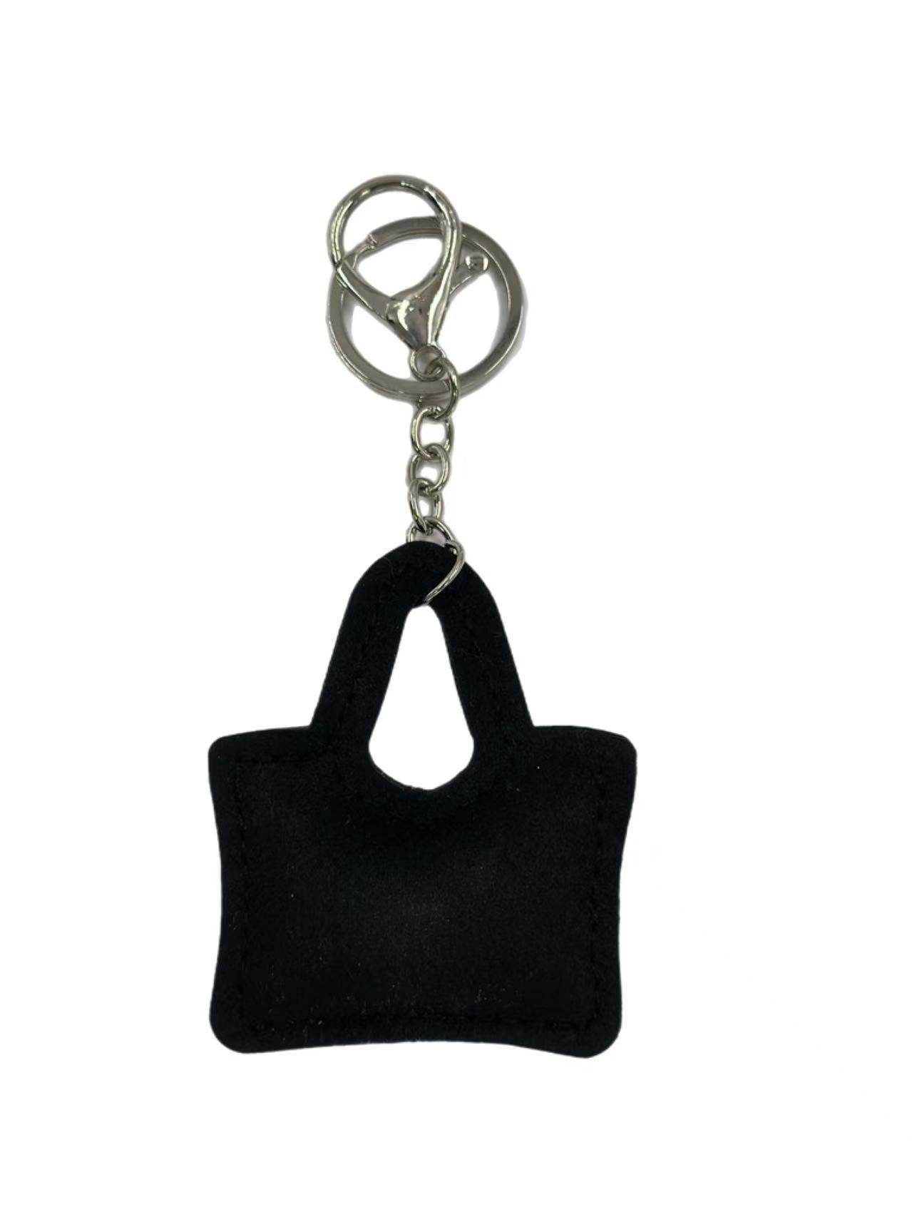 Elegant Black Rhinestone Handbag Keychain – Sparkling Purse Shaped Bag Charm - MODA ACCESSORIES