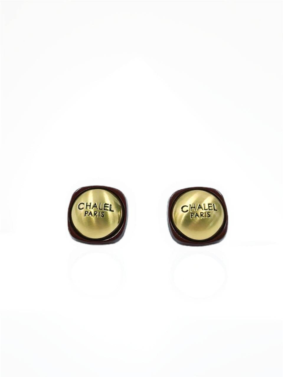 Vintage-Inspired “CHALEL PARIS” Stud Earrings - MODA ACCESSORIES
