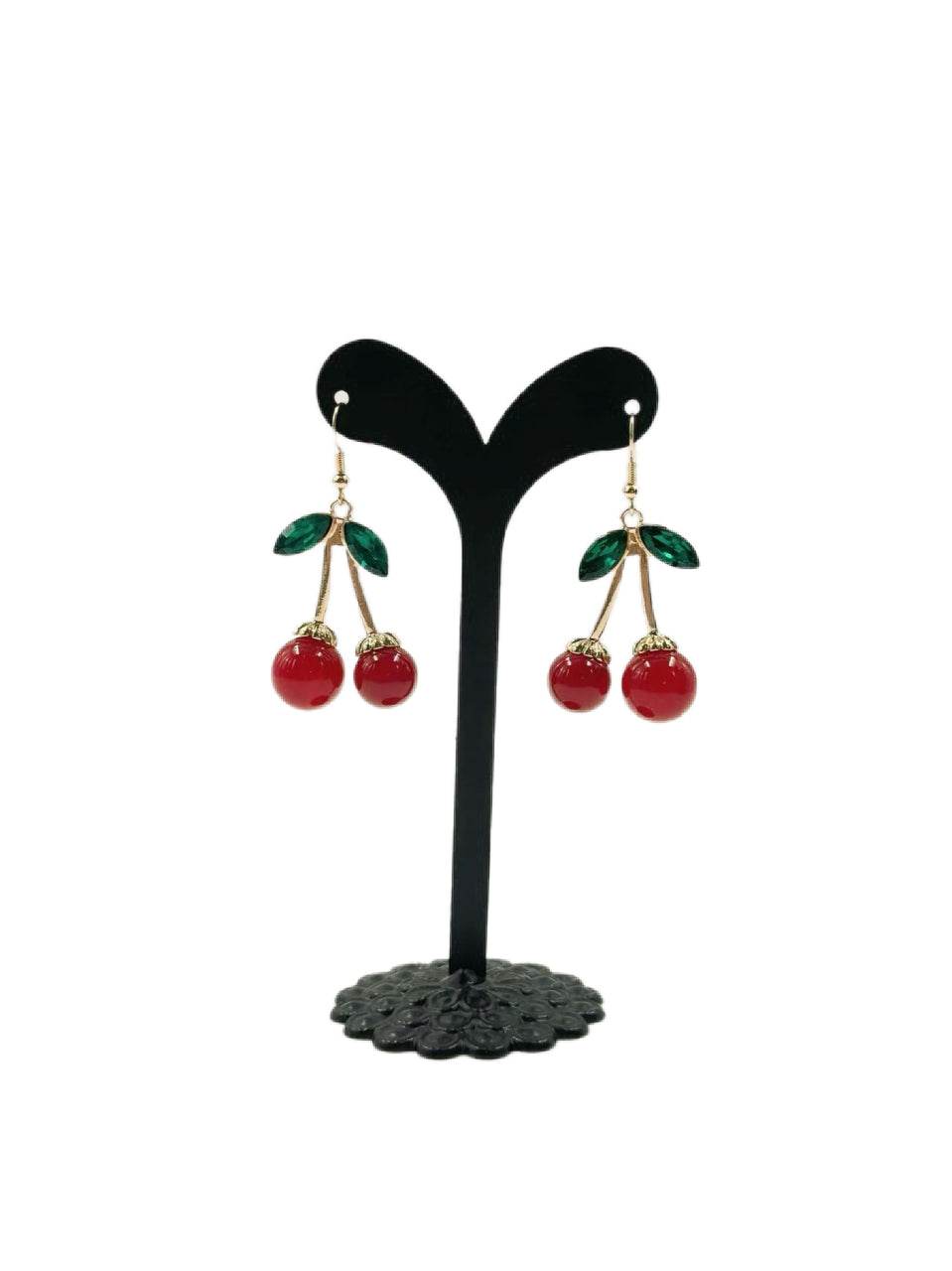 Elegant Cherry Dangle Earrings - MODA ACCESSORIES