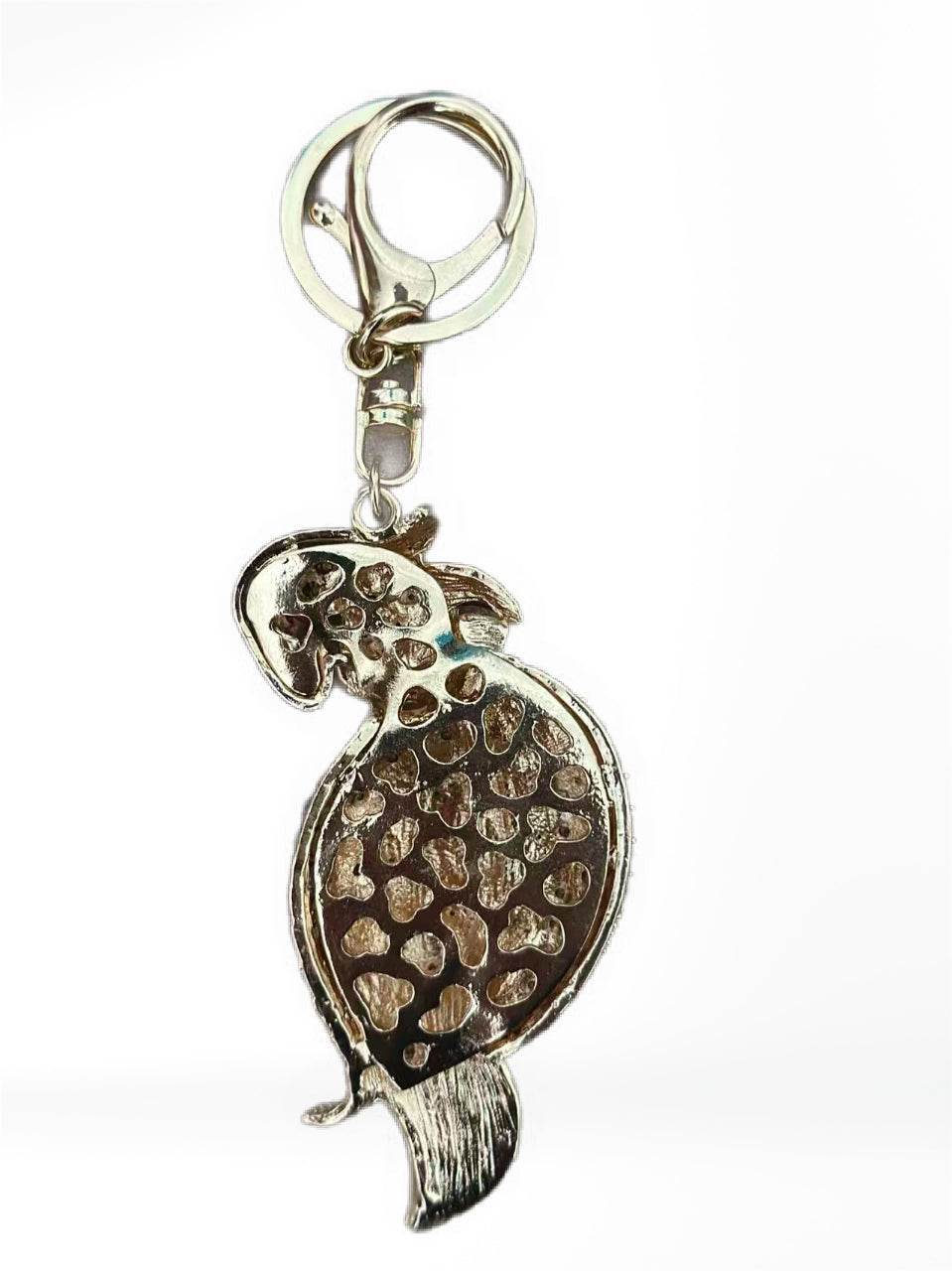 Colorful Rhinestone Parrot Keychain – Crystal Bird Bag Charm - MODA ACCESSORIES