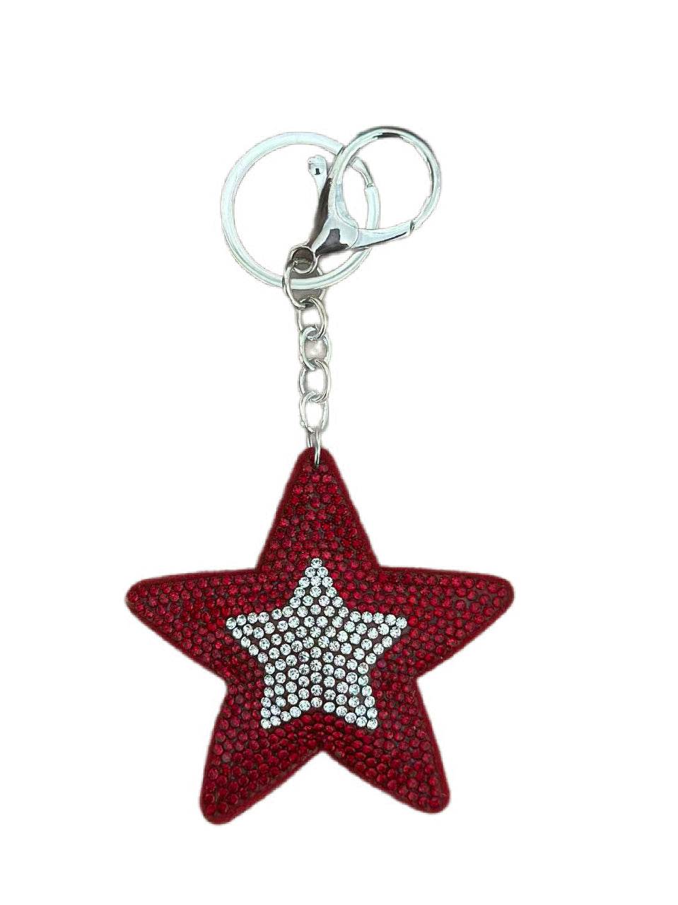 ✨ Sparkling Red Star Keychain ✨ - MODA ACCESSORIES