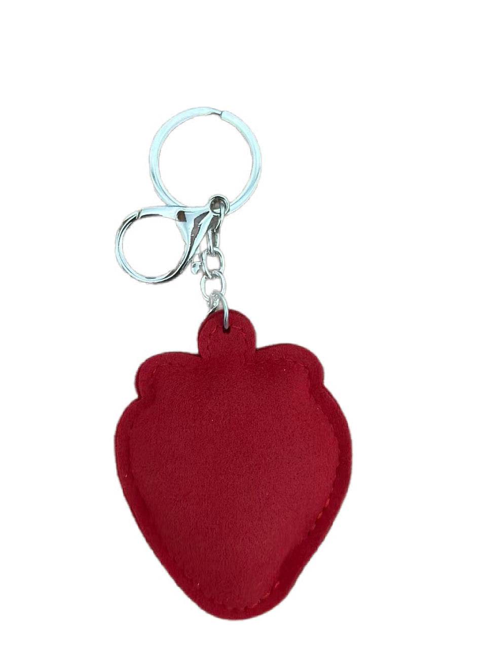 🍓 Sparkling Strawberry Keychain – Crystal Rhinestone Fruit Charm - MODA ACCESSORIES