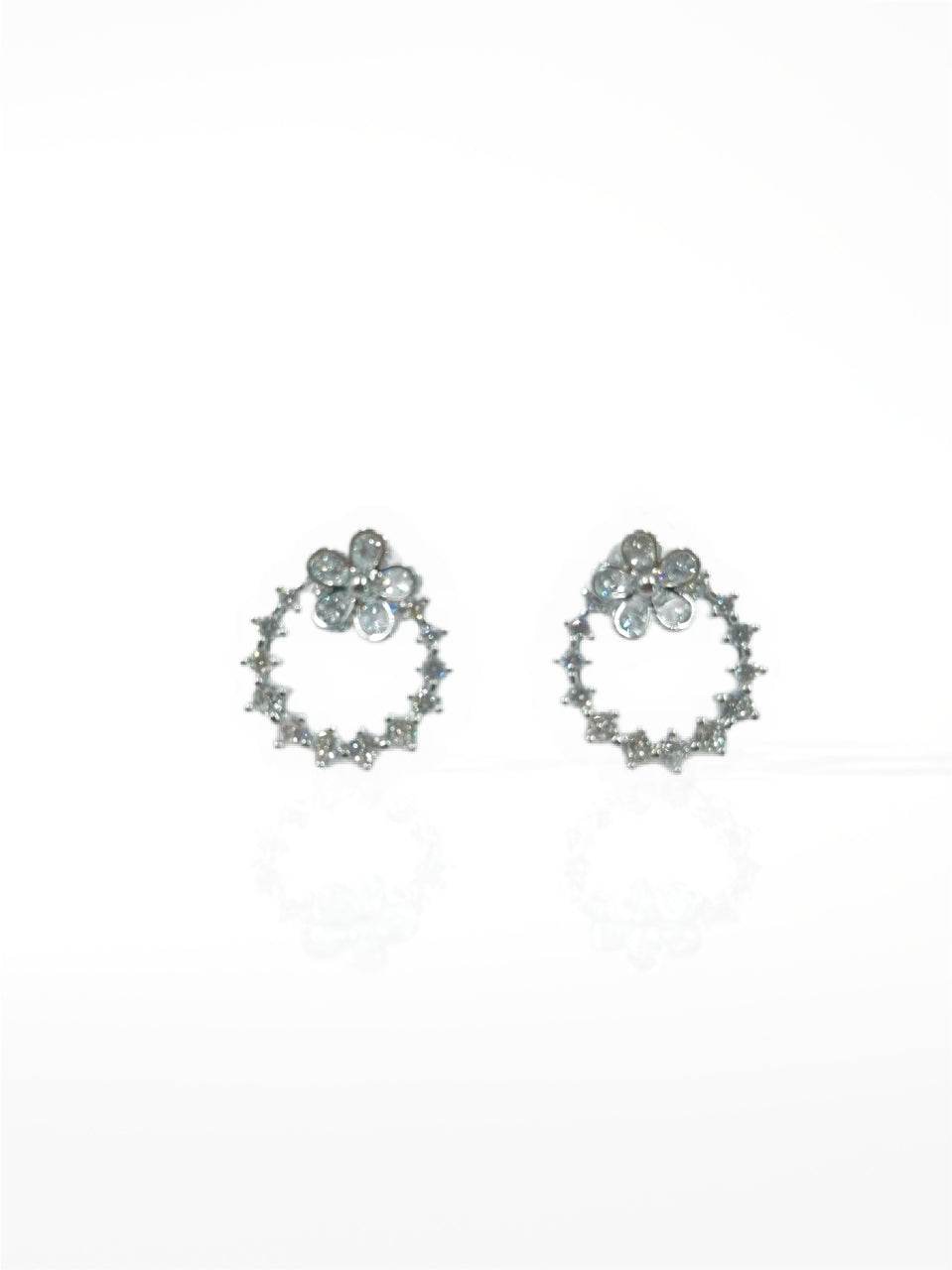 Silver Radiant Cluster Stud Earrings - MODA ACCESSORIES