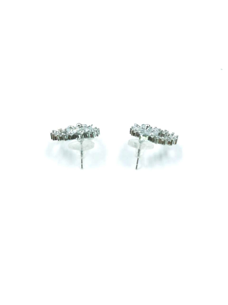 Silver Radiant Cluster Stud Earrings - MODA ACCESSORIES