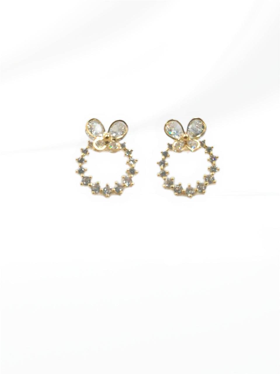 Gold Radiant Cluster Stud Earrings - MODA ACCESSORIES