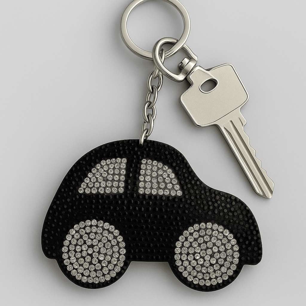Crystal Car Keychain – Sparkling Rhinestone Auto Charm - MODA ACCESSORIES