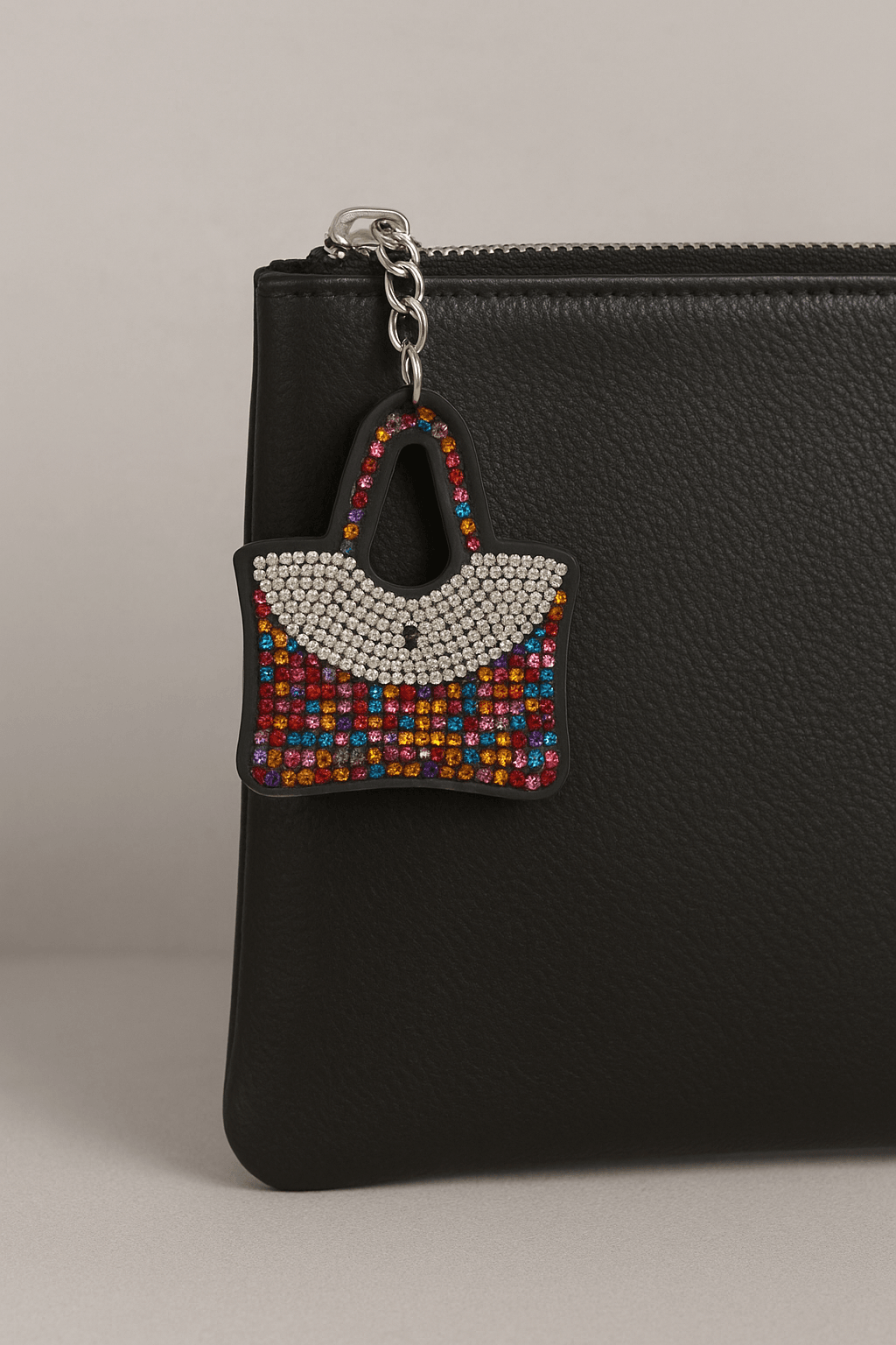 Crystal Rhinestone Handbag Keychain – Colorful Sparkling Purse Charm - MODA ACCESSORIES