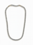Elegant Baguette-Cut White Gold Plated Necklace