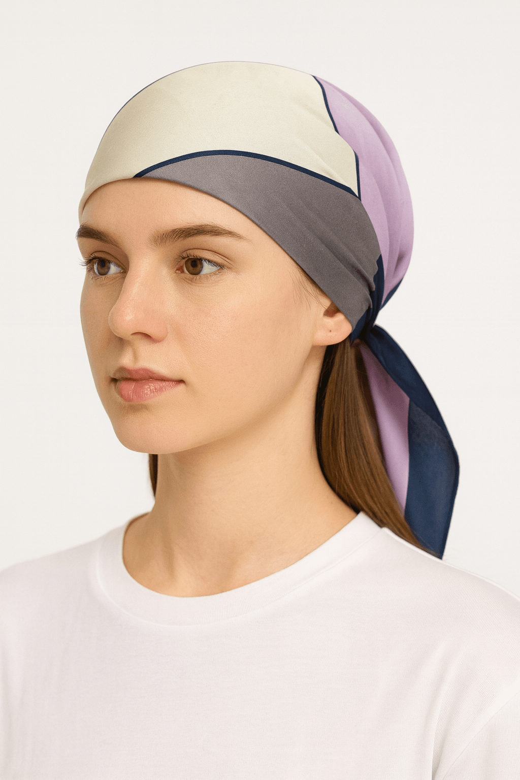 Modern Geometric Color Block Scarf - MODA ACCESSORIES