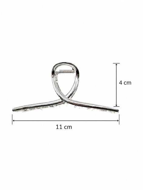 Minimal Gümüş Saç Mandalı