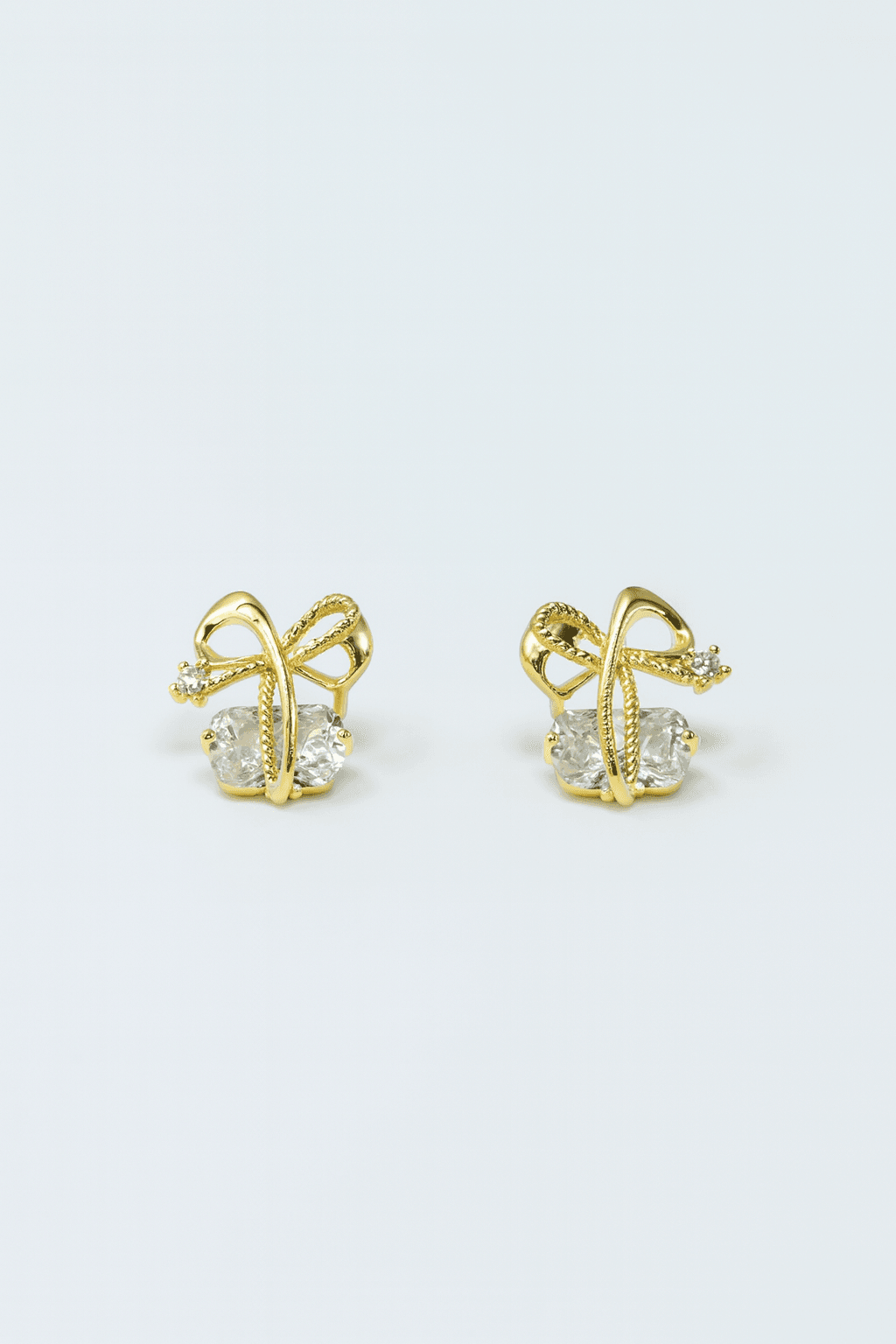 Gold Bow Knot Earrings - MODA ACCESSORIES