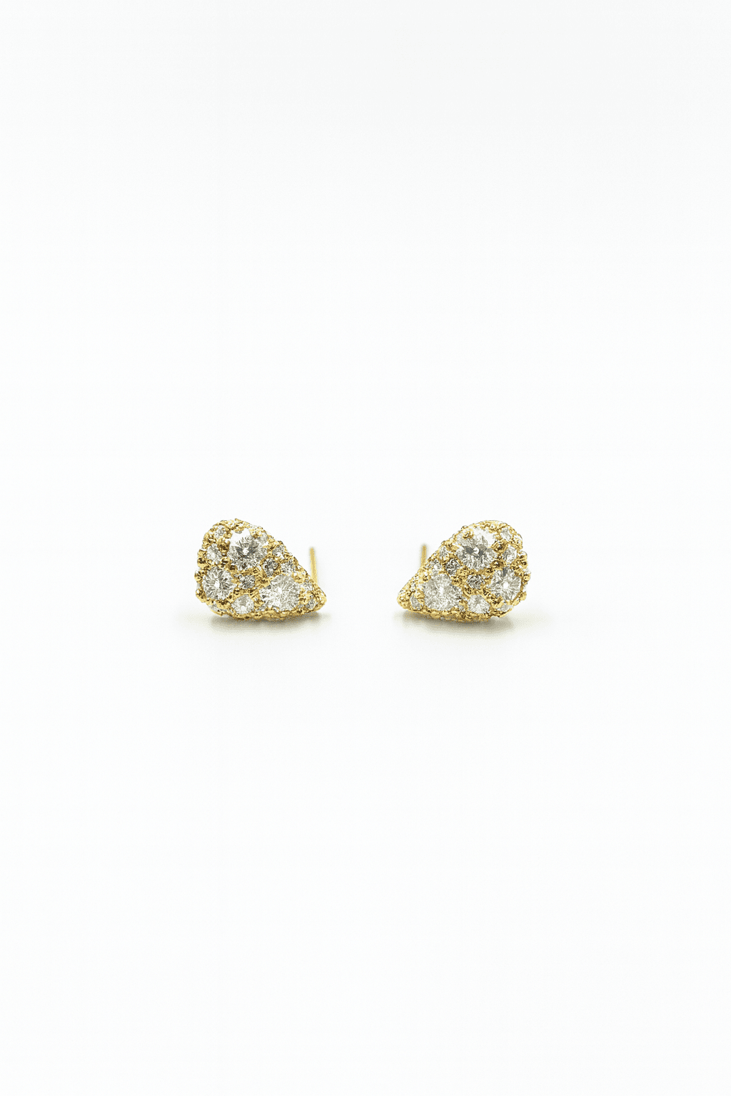 Gold Teardrop Stud Earrings - MODA ACCESSORIES