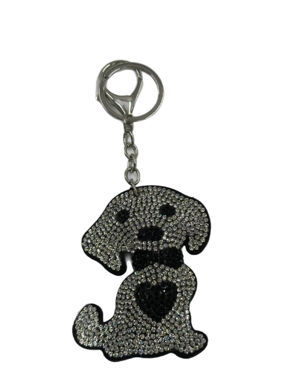 Crystal Dog Keychain – Sparkling Rhinestone Puppy Bag Charm & Key Ring - MODA ACCESSORIES