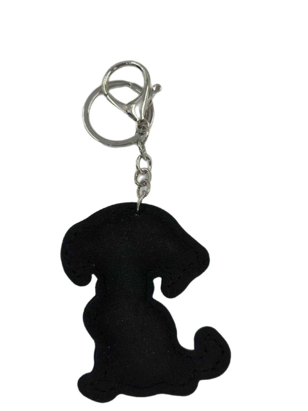 Crystal Dog Keychain – Sparkling Rhinestone Puppy Bag Charm & Key Ring - MODA ACCESSORIES