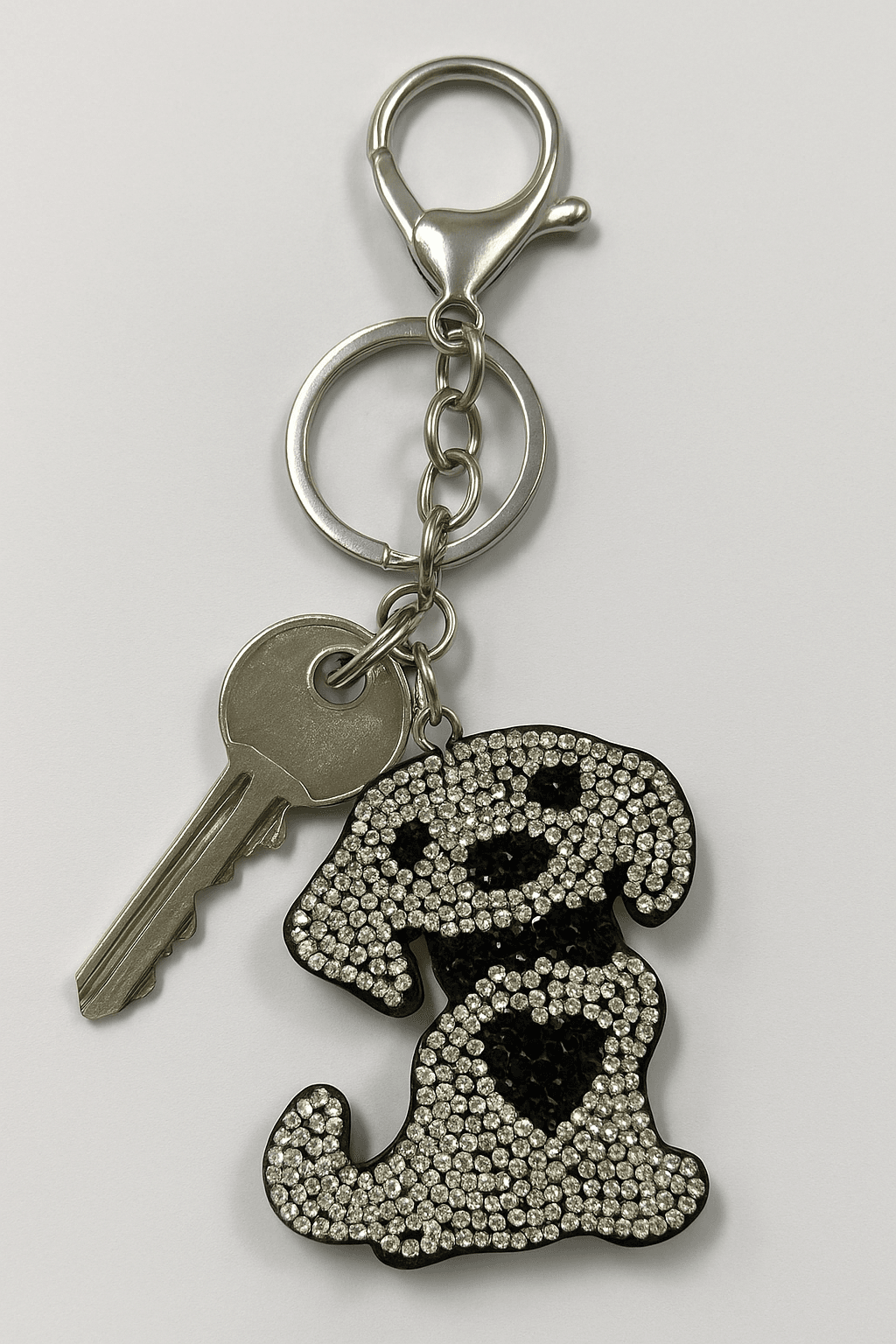 Crystal Dog Keychain – Sparkling Rhinestone Puppy Bag Charm & Key Ring - MODA ACCESSORIES