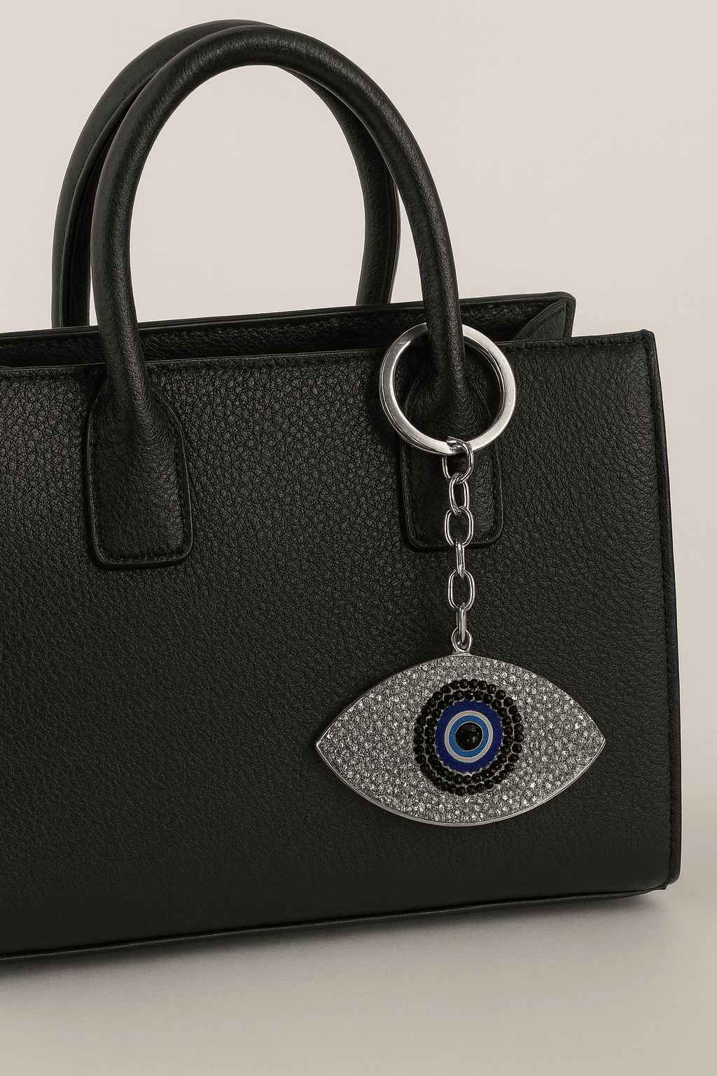 Rhinestone Evil Eye Keychain – Crystal Protective Amulet Bag Charm - MODA ACCESSORIES