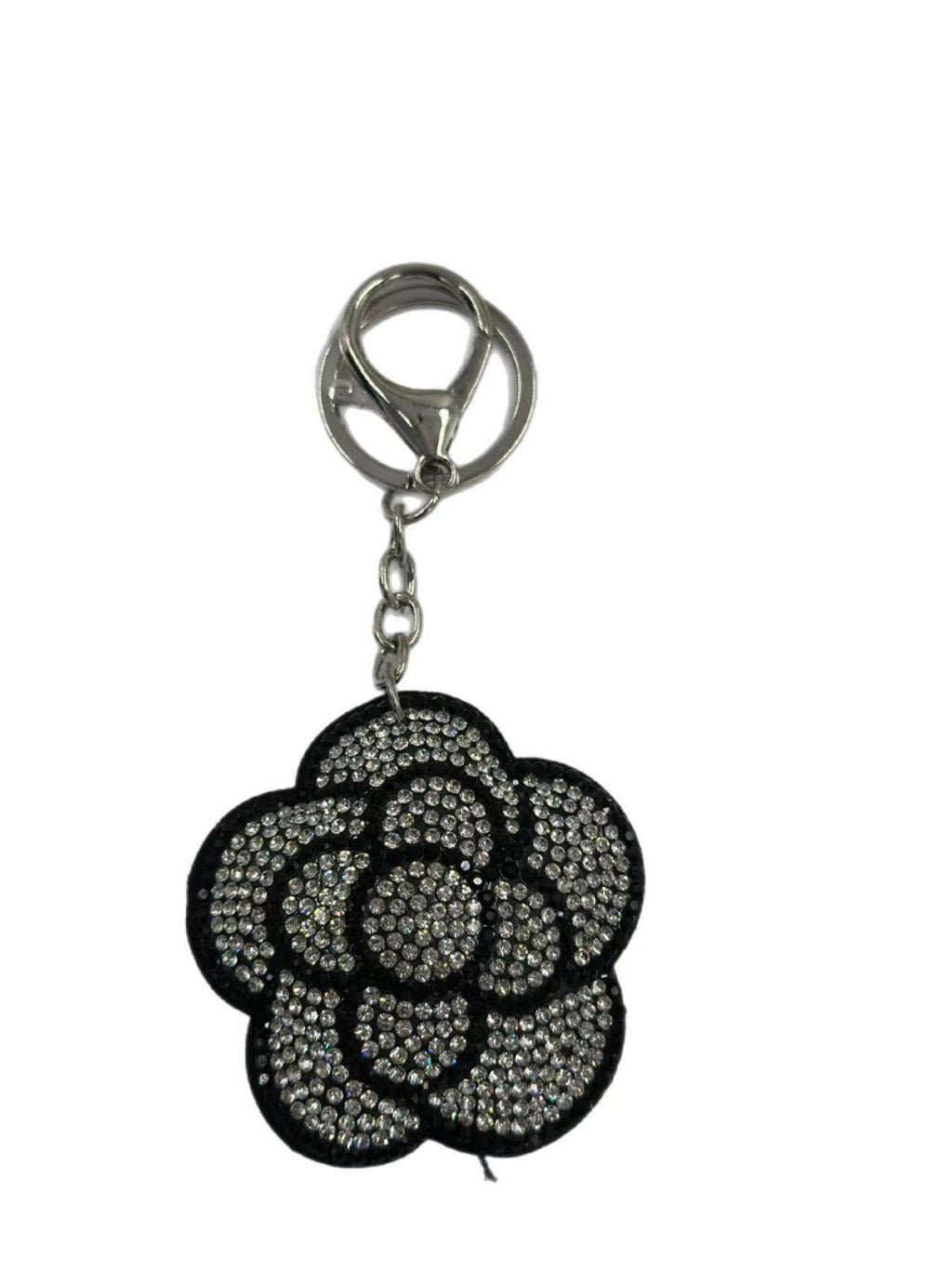 Crystal Flower Keychain – Sparkling Rhinestone Charm - MODA ACCESSORIES
