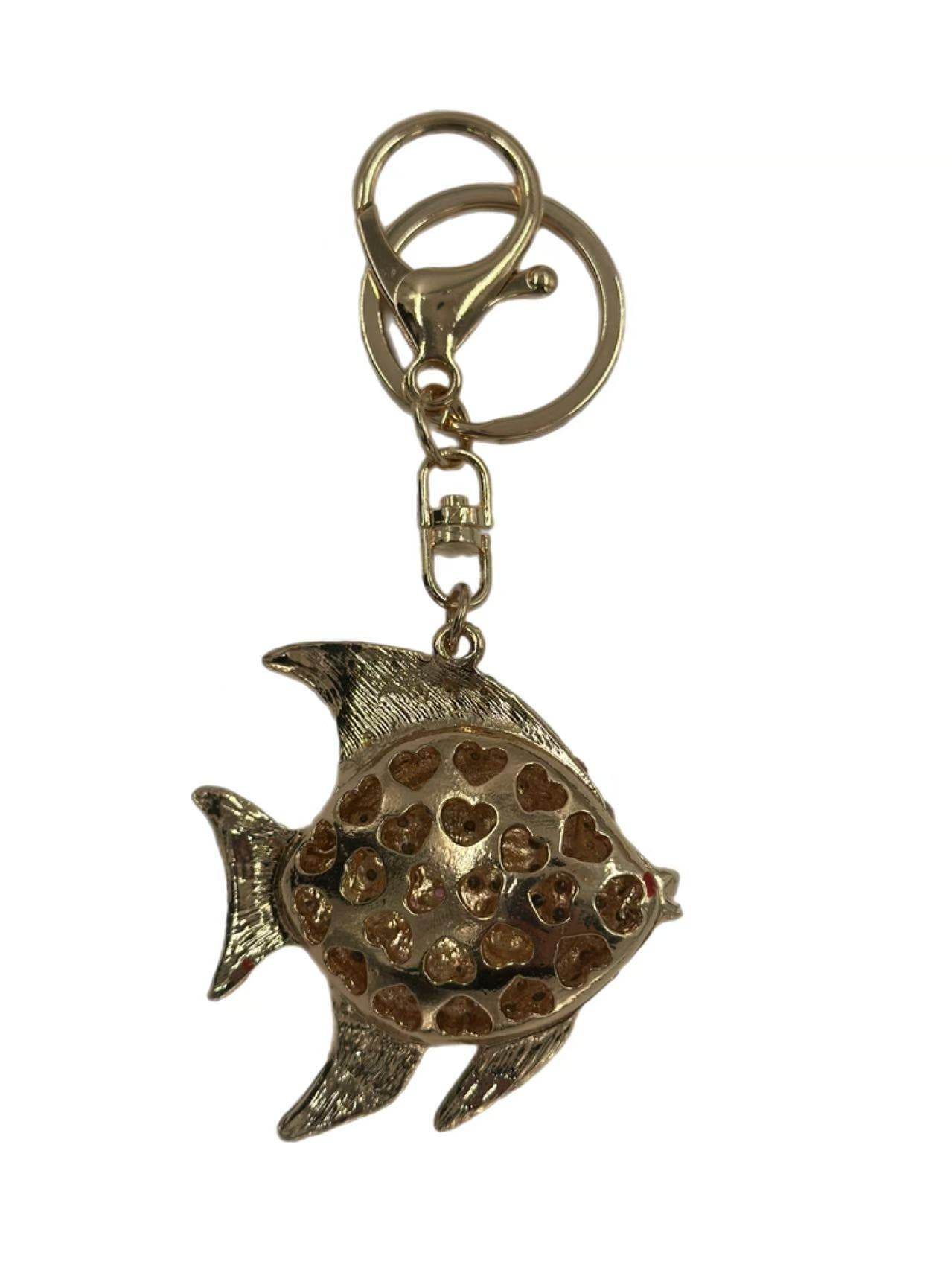 Colorful Rhinestone Fish Keychain – Sparkling Ocean-Inspired Accessory - MODA ACCESSORIES