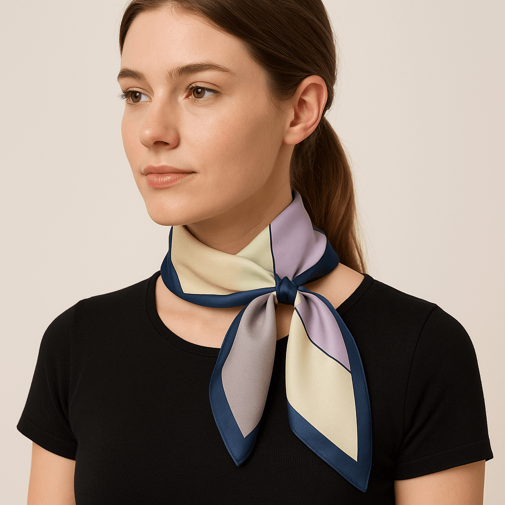 Modern Geometric Color Block Scarf - MODA ACCESSORIES