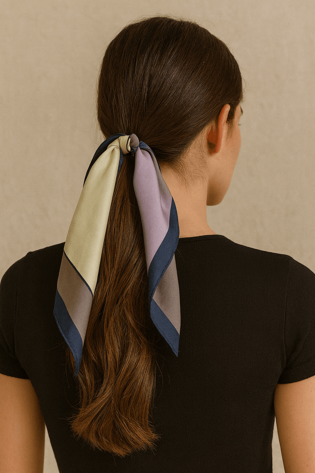 Modern Geometric Color Block Scarf - MODA ACCESSORIES