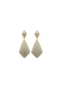 Gold Geometric Pave Crystal Drop Earrings – MODA Accessories