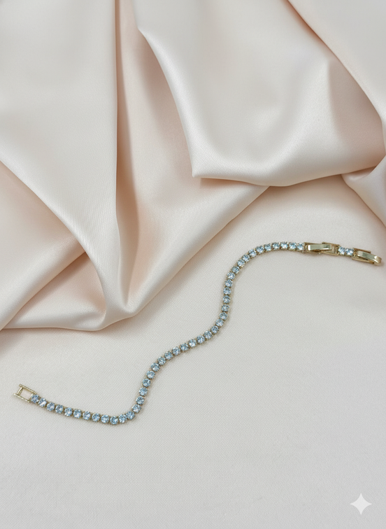 Gold Classic Cubic Zirconia Tennis Bracelet – MODA Accessories